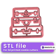 Suitcases-Travel-cookie-cutter.png Suitcases Travel cookie cutter STL