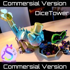 Dicetower_commersial.jpg STL file Memphis DiceTower *COMMERSIAL VERSION*・3D printer model to download