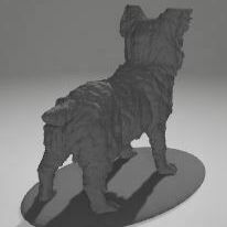 yorkie-butt.jpg STL-Datei Yorkie-Statue・3D-druckbare Vorlage zum herunterladen