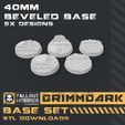 40mm-Beveled.jpg Archivo 3D Colección Base Grimmdark・Plan para descargar y imprimir en 3D