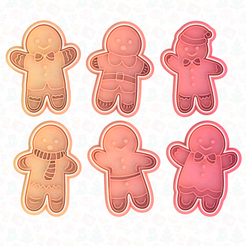 main.png Gingerbread man cookie cutter set of 6