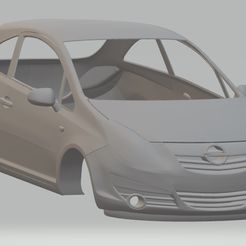 foto 1.jpg STL-Datei Opel Corsa 2009 Printable Body Car・Modell zum Herunterladen und 3D-Drucken