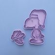 7.jpg Cutter and Bookmark - Snoopy and Woodstock - Christmas