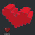 3.png 8 Bit Heart Straw Topper for Stanley Cup