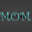 q.png Mother's Day Gift MOM sign Home Décor Print in place