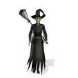 vid_00014.jpg DOWNLOAD HALLOWEEN WITCH 3D Model - Obj - FbX - 3d PRINTING - 3D PROJECT - GAME READY
