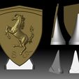 5.jpg Ferrari car auto logo 3D model for 3D printer or CNC router