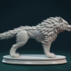 CW-01.jpg -Datei Wolf Sculpture herunterladen • Objekt zum 3D-Drucken, Skazok