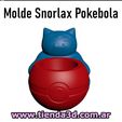 snorlax-pokebola-6.jpg Pokemon Snorlax Pokebola Pokemon Flowerpot Mold