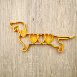 _MG_6957.JPG STL file Cookie shape dog dachshund・3D print object to download