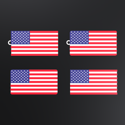 8.png USA flag (key chain)
