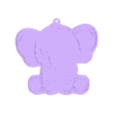 elefante bebe completo.stl Babe BabyShower/Birthday Elephant Key Chain