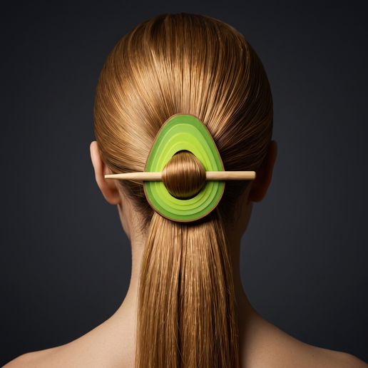 🥑 Avocado Hair Clip
