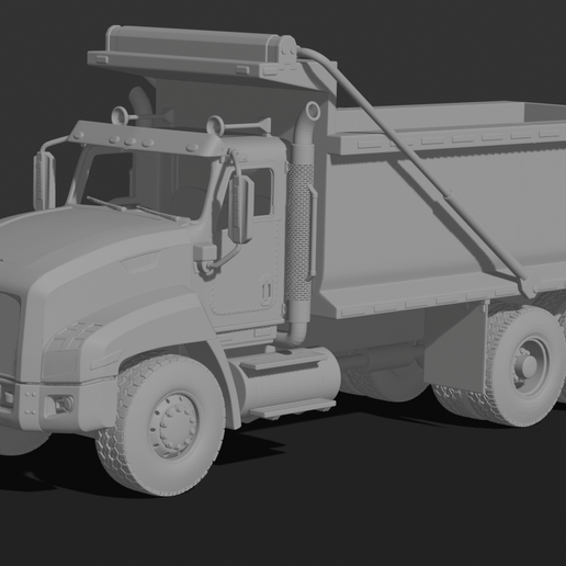 Caterpillar CT660 – Heavy Dump Truck STL 3D Print Model