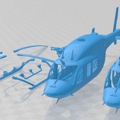 The-Bell-429-EMS-Partes-1.jpg Fichier 3D L'hélicoptère imprimable Bell 429 EMS・Idée pour impression 3D à télécharger