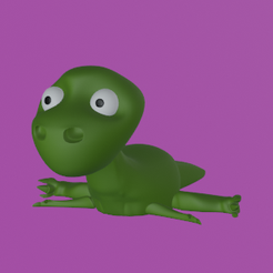 dino-fondo.png Archivo STL Baby dino articulated・Plan imprimible en 3D para descargar