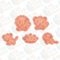 covermain.png 3D file Lion King cookie cutter set of 5・3D print design to download
