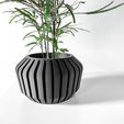 untitled-2194.jpg The Vaki Planter Pot with Drainage | Tray & Stand Included | Modern and Unique Home Decor for Plants and Succulents  | STL File