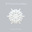 Render_SF_21.png 3D Snowflake Set of 24  STL Files for 3d Printing DiY Printable Сhristmas Décor Model Christmas Snowflake STL 3D File