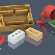 brinck-mold-scene-v51.png 9 in 1 - Full Sand play set - Cement mixer, bricks, wheelbarrow, tools and box