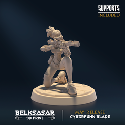 01.png STL file Neon Outlaw D Nude・3D print design to download