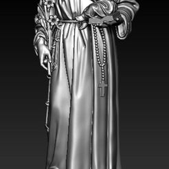 thanh-Anthony-kn.jpg STL file saint anthony printed3d model・Template to download and 3D print