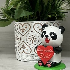 thumbnail_IMG_1581.jpg STL file VALENTINE´S Panda I love you・3D print object to download