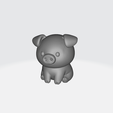 2.png Schwein Miniatur - 3d Modell