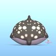 Cod1112-Cute-Round-Stingray-8.jpg Niedlicher runder Stachelrochen + Schlüsselanhänger Version
