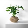 misprint-0243.jpg The Hendro Planter Pot with Drainage | Tray & Stand Included | Modern and Unique Home Decor for Plants and Succulents  | STL File
