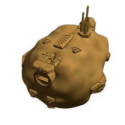 Ast-Def-1.png Fichier STL gratuit Station de défense contre les astéroïdes "Guppy" à pleine poussée・Objet imprimable en 3D à télécharger, Go0gleplex