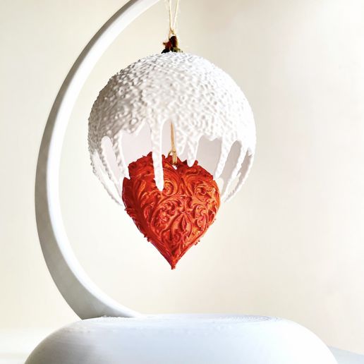 Love Wrapped in Snow" Christmas Ornament
