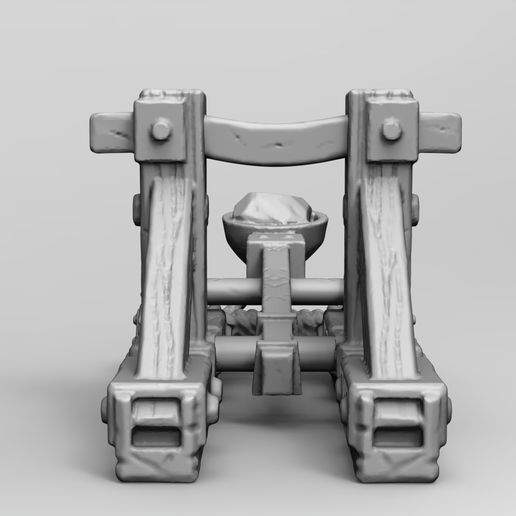untitled.1593.jpg Stylized Medieval Medieval Catapult - Low Poly 3D Model / Game Ready / Printable