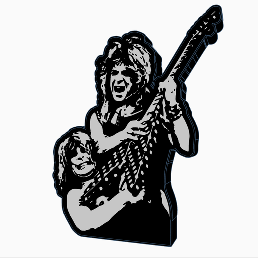 OZZY & RANDY Lightbox by MANIACMANCAVE3D