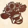 cow.png Decoração de parede de vaca