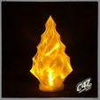 xmas22-tree-led_6.jpg Free STL file Evergreen Led candle - vase mode・3D print model to download