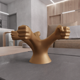 untitled4.png 3D Human Hand Candle Holder with 3D Stl File & Hand Sculpture, 3D Printed Decor, Candle Stick Holder, Hand Print, 3D Printing, Hand Holder