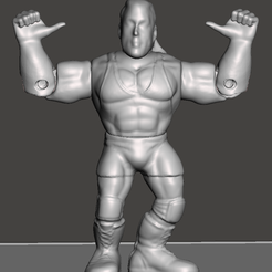 1.png Archivo OBJ wwf wwe aew ecw wcw retro・Design para impresora 3D para descargar