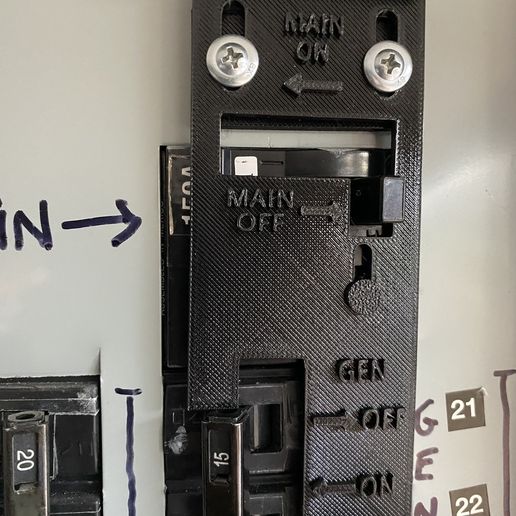 IMG_6835.jpeg Generator Interlock with handle for Murray Siemens Service Panel