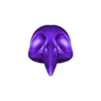 Ravenskullnojaw_yessupport.stl Calavera de cuervo