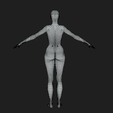 7.png Female Fit Body Base Mesh A-Pose