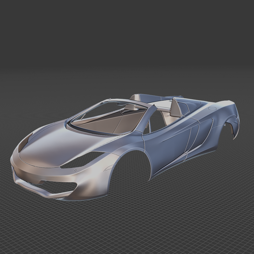 McLaren MP4 12C Spider 2013 Body Ready for 3D Printing