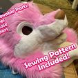 op.jpg Canine Fursuit Head Base + Sewing Pattern + Assembly tutorial + Sewing Tutorial