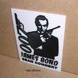james-bond-007-sean-connery-agente-especial-letrero-cartel-cuadro.jpg James Bond, Sean Connery, agent, 007, special, sign, poster, logo, print3D, movie, film, film, movie