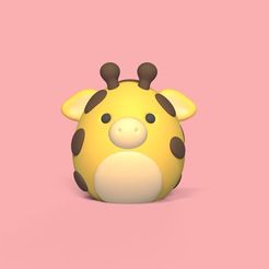 Cod1547-Round-Giraffe-1.jpeg 3D file Round Giraffe・3D printing template to download