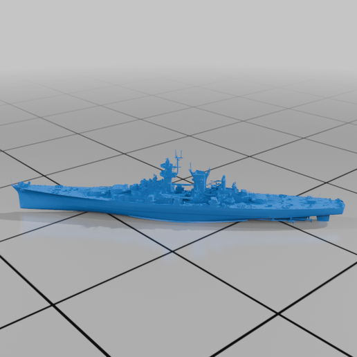 USS Alaska remix 3D model