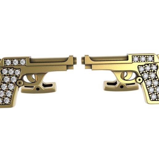 01.jpg Pistol Gun Cufflinks
