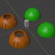 Disassembled.jpg Pumpkin Bomb - STL for 3D Prints