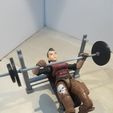 20180603_162553.jpg Weight Bench and Weights (1:18 scale)