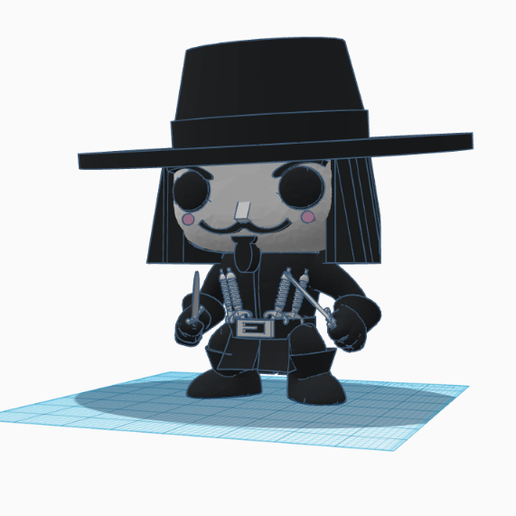 🎩 Funko Pop- V for Vendetta Original Character (with hat